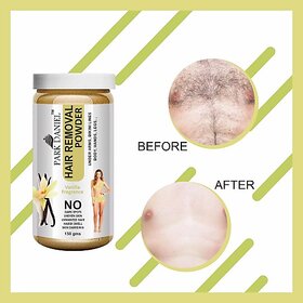 PARK DANIEL Premium Vanilla Fragrance Hair Removal Powder- For Easy Hair Removal Of Underarms, Hand, Legs & Bikini Line(Three in one Use)(150gm) Wax (150 g)