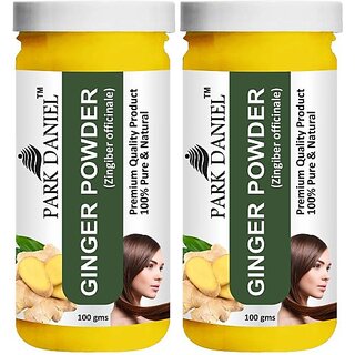                       PARK DANIEL Premium Ginger Powder-100% Pure & Natural Combo Pack 2 bottles of 100 gms(200 gms) (200 g)                                              