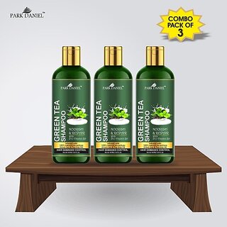 PARK DANIEL Premium Green Tea Shampoo - For Damage Hair Control Combo Pack 3 Bottle of 100 ml(300 ml) (300 ml) PARK DANIEL Premium Green Tea Shampoo - For Damage Hair Control Combo Pack 3 Bottle of 100 ml(300 ml) (300 ml)