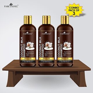                       PARK DANIEL Herbal Coconut Milk Shampoo For Hair Nourishment and Hair Growth - Combo Pack 3 Bottle of 100 ml(300 ml) (300 ml)                                              