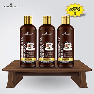 PARK DANIEL Herbal Coconut Milk Shampoo For Hair Nourishment and Hair Growth - Combo Pack 3 Bottle of 100 ml(300 ml) (300 ml) PARK DANIEL Herbal Coconut Milk Shampoo For Hair Nourishment and Hair Growth - Combo Pack 3 Bottle of 100 ml(300 ml) (300 ml)