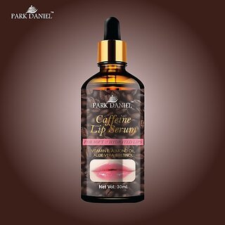 PARK DANIEL Natural Caffeine Lip Serum Oil With Vitamin E and Almond Oil- For Soft Lips (30ml) (30 ml, Brown) PARK DANIEL Natural Caffeine Lip Serum Oil With Vitamin E and Almond Oil- For Soft Lips (30ml) (30 ml, Brown)