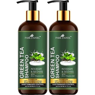 PARK DANIEL Premium Green tea Shampoo -For Damage Hair Control Combo Pack 2 Bottle of 200 ml(400 ml) (400 ml) PARK DANIEL Premium Green tea Shampoo -For Damage Hair Control Combo Pack 2 Bottle of 200 ml(400 ml) (400 ml)