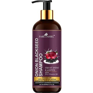                       PARK DANIEL Premium Onion Blackseed Shampoo -for Great Shine and Luster Hair (200 ml) (200 ml)                                              
