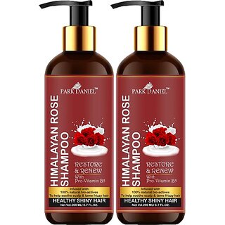                       PARK DANIEL Premium Rose Shampoo -For Healthy and Shiny Hair Combo Pack 2 Bottle of 200 ml(400 ml) (400 ml)                                              