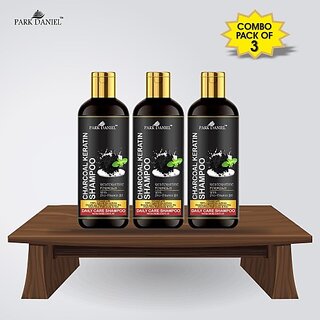 PARK DANIEL Premium Charcoal Keratin Shampoo - An Daily Care Shampoo Combo Pack 3 Bottle of 100 ml(300 ml) (300 ml) PARK DANIEL Premium Charcoal Keratin Shampoo - An Daily Care Shampoo Combo Pack 3 Bottle of 100 ml(300 ml) (300 ml)