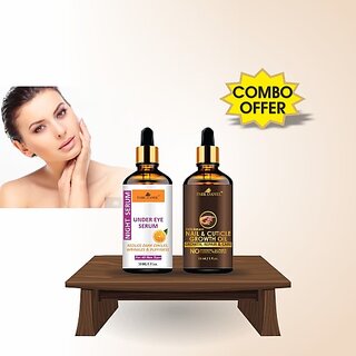 PARK DANIEL Premium Under Eye Serum & Nail & Cuticle Growth Oil Combo Pack of 2 Bottles of 30 ml(60 ml) (2 Items in the set) PARK DANIEL Premium Under Eye Serum & Nail & Cuticle Growth Oil Combo Pack of 2 Bottles of 30 ml(60 ml) (2 Items in the set)