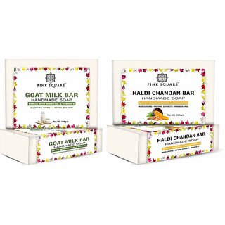                       PARK DANIEL Goat Milk & Haldi Chandan Bathing Bar Soap Pack of 2 of 100Gms (200Gms) (2 x 100 g)                                              