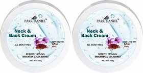 PARK DANIEL Neck & Back Brightening Cream - Tan Removal Skin Moisturize Pack of 2(100 grams) (200 g)