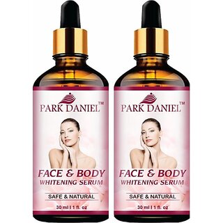                       PARK DANIEL Face and Body Skin Whitening Serum Uneven tone,Spot Removal Pack of 2(30 ml) Men & Women (60 ml)                                              