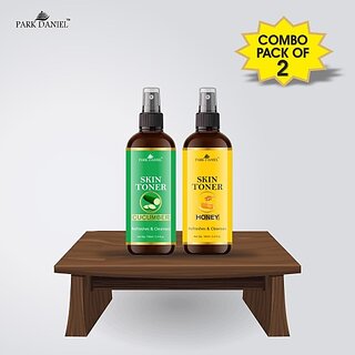                      PARK DANIEL Premium Cucumber & Honey Skin Toner Combo Pack Of 2 Bottles Of 100ml (200ml) Men & Women Men & Women (200 ml)                                              