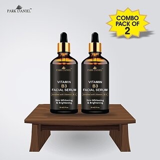                       PARK DANIEL Premium Vitamin B3 Serum- For Skin Glow & AntiAging Combo pack of 2 Bottles of 30 ml(60 ml) (60 ml)                                              