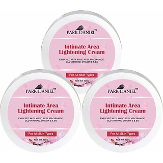                       PARK DANIEL Intimate Area Lightening Cream For Bikini Lines Vitamin B5 Pack of 3(100 grams) (300 g)                                              