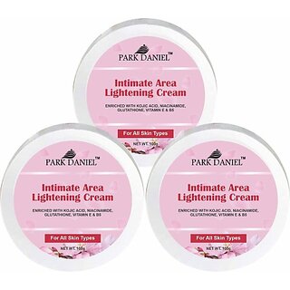 PARK DANIEL Intimate Area Lightening Cream For Bikini Lines Vitamin B5 Pack of 3(100 grams) (300 g) PARK DANIEL Intimate Area Lightening Cream For Bikini Lines Vitamin B5 Pack of 3(100 grams) (300 g)
