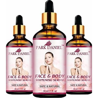                       PARK DANIEL Face and Body Skin Whitening Serum Uneven tone,Spot Removal Pack of 3(30 ml) Men & Women (90 ml)                                              