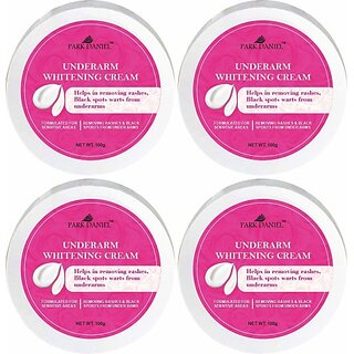                       PARK DANIEL Underarms Whitening and Blackness Removal Cream For Skin Pack of 4(100 grams) (400 g)                                              