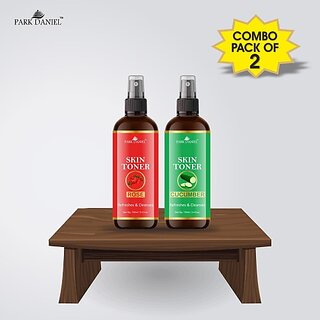 PARK DANIEL Premium Rose & Cucumber Skin Toner Combo Pack Of 2 Bottles Of 100ml (200ml) Men & Women Men & Women (200 ml) PARK DANIEL Premium Rose & Cucumber Skin Toner Combo Pack Of 2 Bottles Of 100ml (200ml) Men & Women Men & Women (200 ml)
