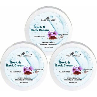 PARK DANIEL Neck & Back Brightening Cream - Tan Removal Skin Moisturize Pack of 3(100 grams) (300 g) PARK DANIEL Neck & Back Brightening Cream - Tan Removal Skin Moisturize Pack of 3(100 grams) (300 g)