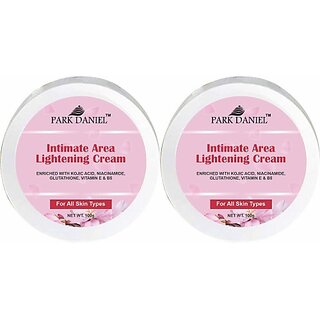 PARK DANIEL Intimate Area Lightening Cream For Bikini Lines Vitamin B5 Pack of 2(100 grams) (200 g) PARK DANIEL Intimate Area Lightening Cream For Bikini Lines Vitamin B5 Pack of 2(100 grams) (200 g)