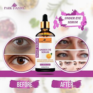                       PARK DANIEL Premium Anti Wrinkle Under Eye Serum Enriched with Vitamin C, B3 & E with AntiAging Benefits(30 ml) (30 ml)                                              