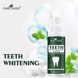 PARK DANIEL Teeth Whitening Mousse Foam Cleaning Germs Freshen Breath Pack of 1 of 60 ML Teeth Whitening Liquid (60 ml) PARK DANIEL Teeth Whitening Mousse Foam Cleaning Germs Freshen Breath Pack of 1 of 60 ML Teeth Whitening Liquid (60 ml)