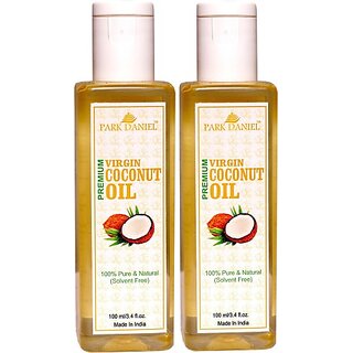                       PARK DANIEL Premium Virgin Coconut Oil Combo of 2 bottles of 100 ml(200 ml) Hair Oil (200 ml)                                              