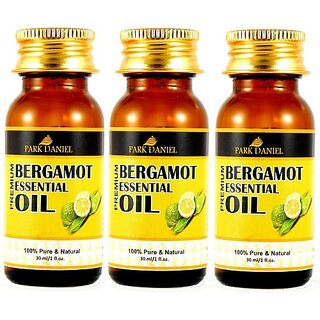                       PARK DANIEL Pure and Natural Bergamot Essential oil Combo pack of 3 Bottles of 30 ml(90 ml) Hair Oil (90 ml)                                              