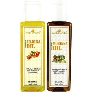                       PARK DANIEL Premium Moringa oil and Jojoba oil combo of 2 bottles of 100 ml (200ml) Hair Oil (200 ml)                                              