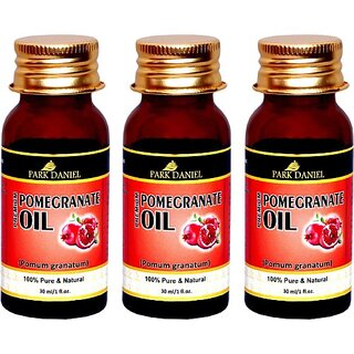                       PARK DANIEL Premium Pomegrante oil- 100% Pure & Natural Combo pack of 3 bottles of 30 ml(90 ml) Hair Oil (90 ml)                                              