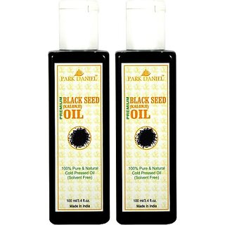                       PARK DANIEL Organic Black seed oil(Kalonji) combo pack of 2 bottles of 100 ml(200 ml) Hair Oil (200 ml)                                              