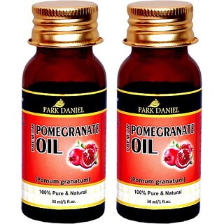                      PARK DANIEL Premium Pomegrante oil- 100% Pure & Natural Combo pack of 2 bottles of 30 ml(60 ml) Hair Oil (60 ml)                                              