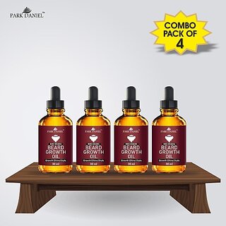 PARK DANIEL Red Onion Beard Growth Oil- For Beard Growth, Style & Shine Combo pack of 4 bottles of 30 ml(120 ml) Hair Oil (120 ml) PARK DANIEL Red Onion Beard Growth Oil- For Beard Growth, Style & Shine Combo pack of 4 bottles of 30 ml(120 ml) Hair Oil (120 ml)