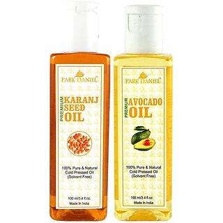                       PARK DANIEL Premium Karanj oil and Avocado oil combo of 2 bottles of 100 ml (200ml) Hair Oil (200 ml)                                              