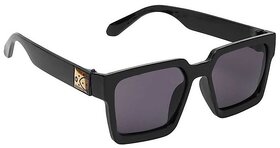 29K Unisex Black Rectangular Chip Sunglasses - Stylish, Durable, and Fashionable Eyewear for Men and Women