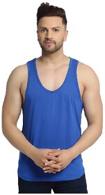 29K Men's Blue Cotton Blended Vest