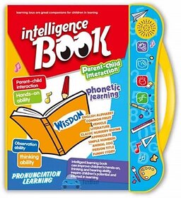 Thriftkart Interactive Children Book Intelligence Book Musical English Educational Phonetic Learning Book for 3 + Year Kids Boys Toddlers (Multicolor) (Maroon)