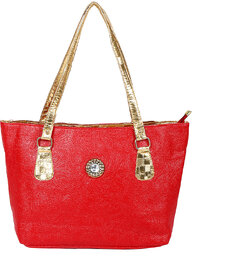 Fidato Womens Artifical Leather Hand Bag-FDWHB07-Red