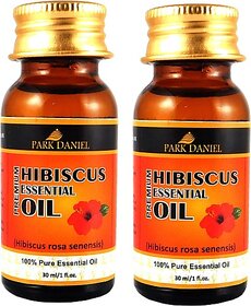 PARK DANIEL Organic Hibiscus oil - Natural & Undiluted Combo pack of 2 bottles of 30 ml(60ml) (60 ml)