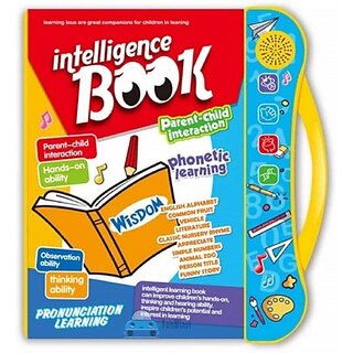                       Thriftkart Interactive Children Book Intelligence Book Musical English Educational Phonetic Learning Book for 3 + Year Kids Boys Toddlers (Multicolor) (Maroon)                                              