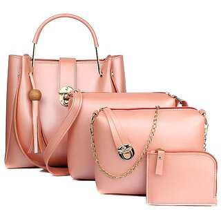 Buy 29K Pink Handbag Combo Online 459 from ShopClues