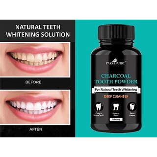 PARK DANIEL Coconut Shell Charcoal Teeth Whitening Powder -Naturally Whiten Teeth, Removes Stains & Removes Bad Breath(ENAMEL Safe & Suitable for Sensitive teeth)(50 GMS) (50) PARK DANIEL Coconut Shell Charcoal Teeth Whitening Powder -Naturally Whiten Teeth, Removes Stains & Removes Bad Breath(ENAMEL Safe & Suitable for Sensitive teeth)(50 GMS) (50)