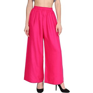                       29K Pack of 1 Magenta Rayon Palazzo - (ME-RP-Magenta)                                              