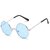 29K Unisex Round Blue/Silver Frame Sunglasses (Pack of 1)