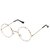 29K Unisex Round Transparent/Golden Frame Sunglasses (Pack of 1)