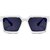 29k White Rectangular Chip Sunglasses Indian
