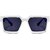 29k White Rectangular Chip Sunglasses Indian