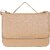 Women Beige Regular Use PU Sling Bag With Adjustable Strap