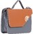 Women Grey And Tan Regular Use PU Sling Bag With Adjustable Strap