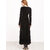 Vivient Women Black Plain Round Neck Long Dress