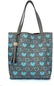 29K Women's Tote Handbag (Tote-hrt-Grey)